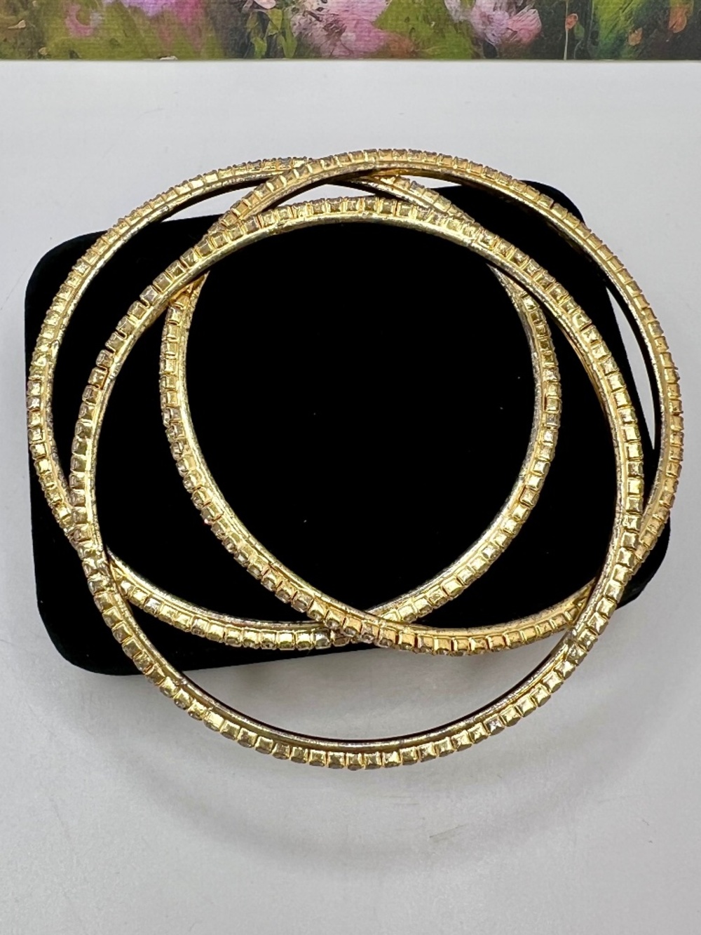 SALE 3/$20** Pave Bangle Bracelet Trio - Picture 5 of 5